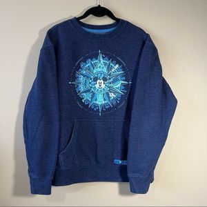 ✨ Walt Disney World Navy Blue Discover the Magic Mickey Crewneck Small